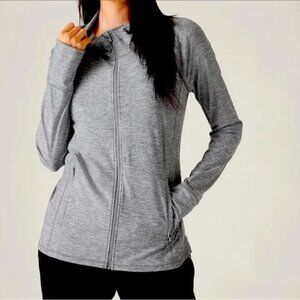 NWT Athleta Pacifica Illume UPF Grey Relaxed Jacket XS